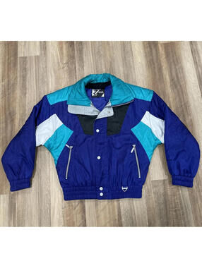 Vintage 80s 90s Tyrolia By Head Ski Jacket - Retro Colorblock - Size Small